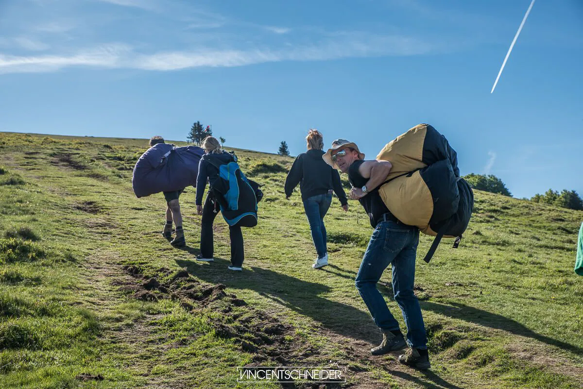 iniciación al parapente-alsace