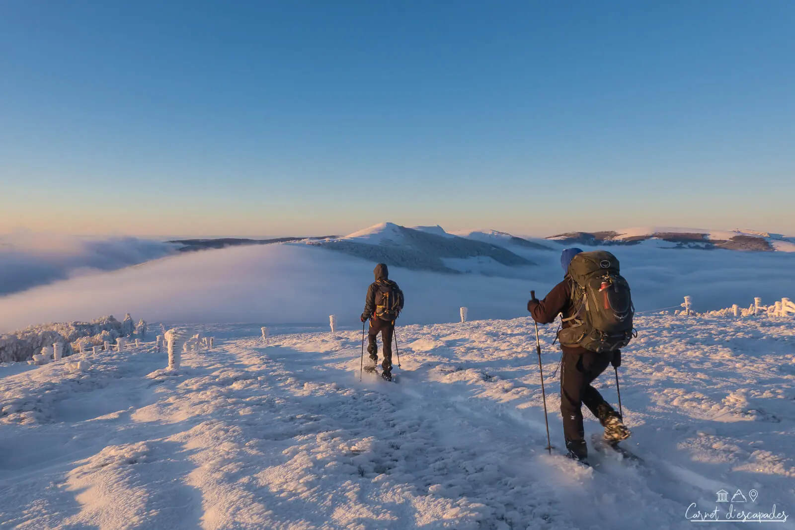 raquetas de nieve-sunset-vosges